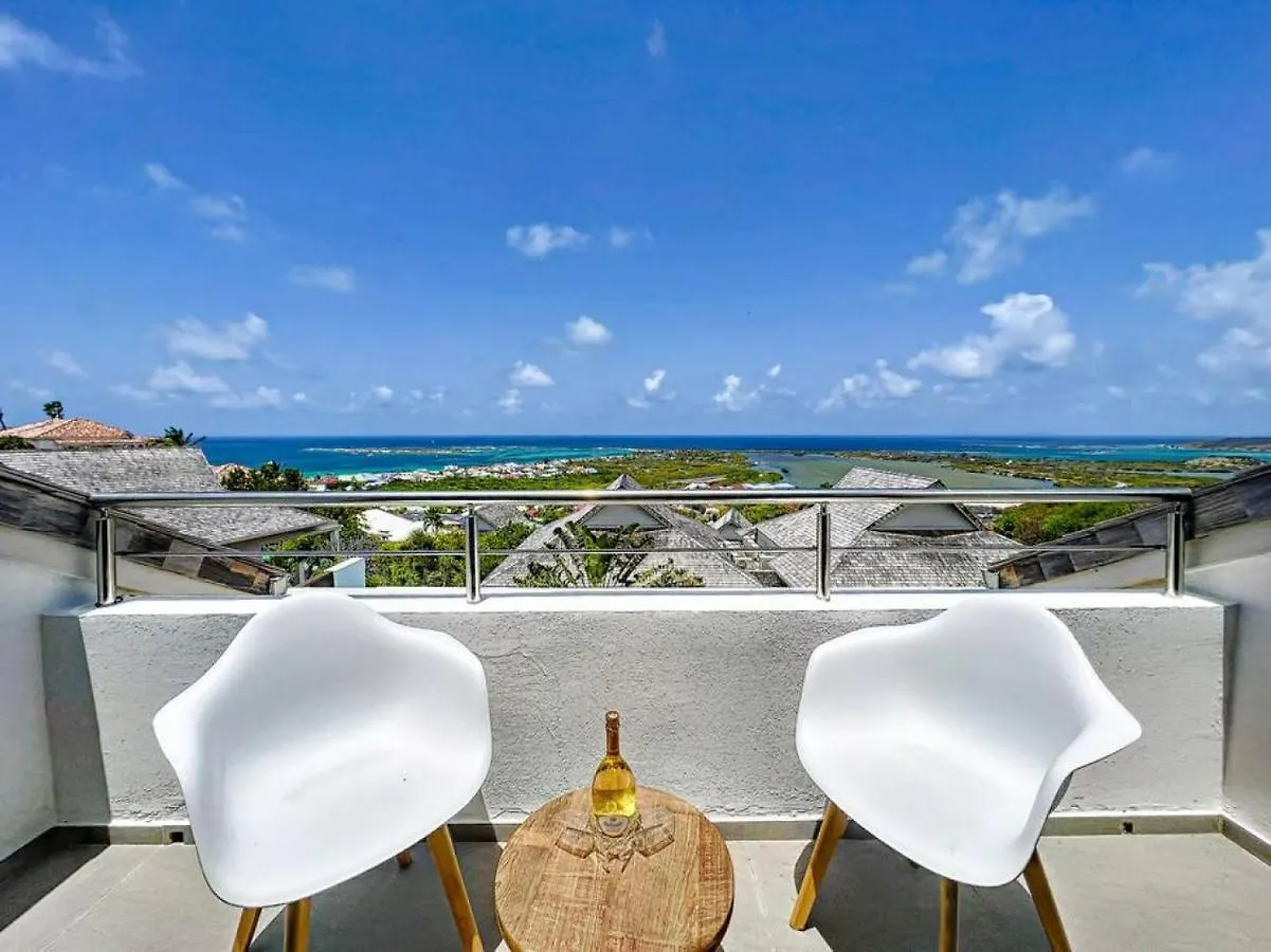Villa Bleu Horizon With Private Pool Overlooking Orient Bay