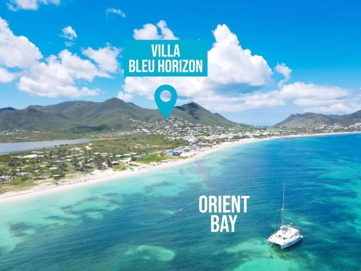 Villa Bleu Horizon With Private Pool Overlooking Orient Bay 0*,